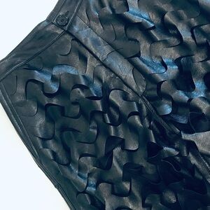 LU’U-DAN Black Cut-Out baggy Pants